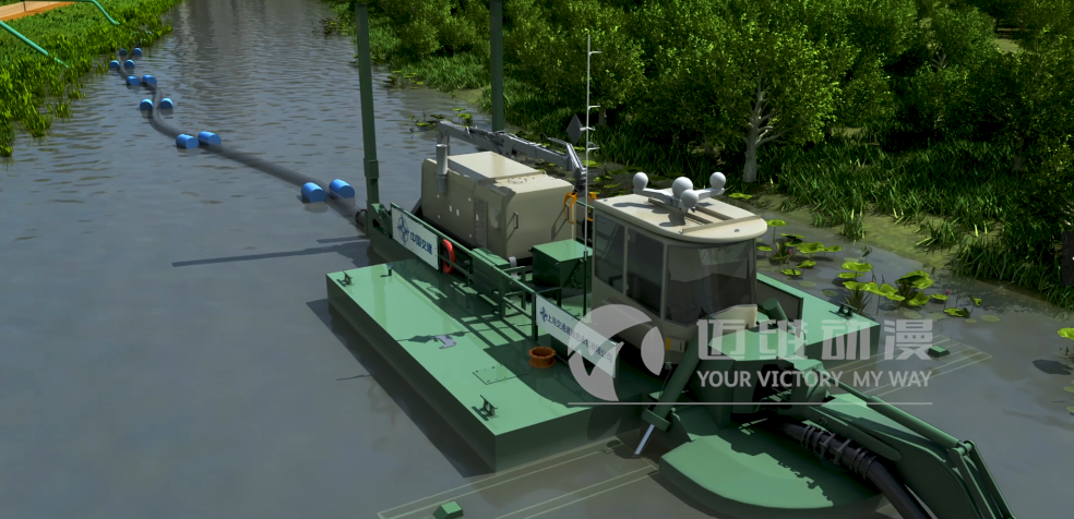 移動(dòng)式污泥處理系統施工三維動(dòng)畫(huà)