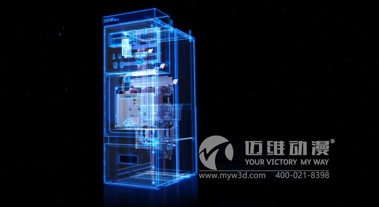 電氣中壓柜3D全息投影動(dòng)畫(huà)(圖1) 電氣中壓柜3D全息投影動(dòng)畫(huà)(圖1)