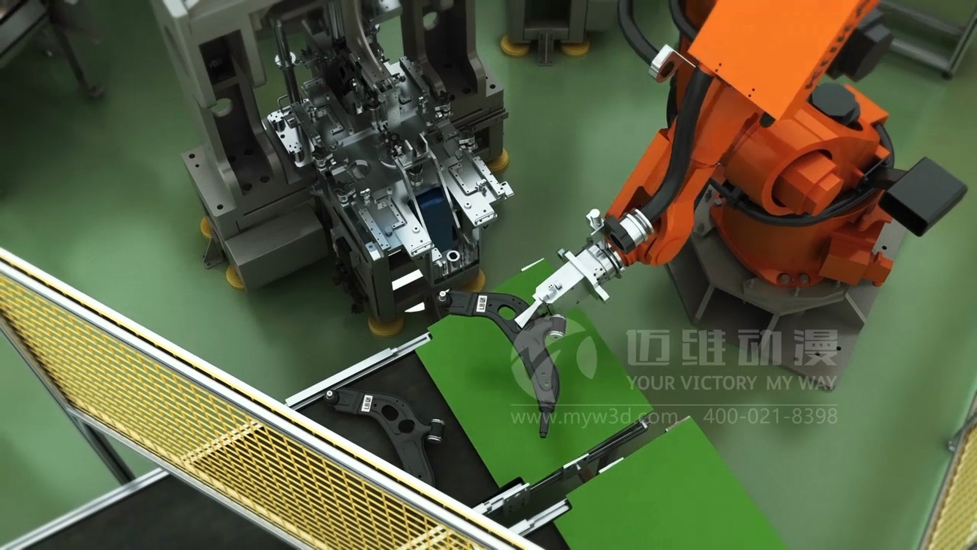 自動(dòng)機械手臂三維動(dòng)畫(huà)展示(圖3) 自動(dòng)機械手臂三維動(dòng)畫(huà)展示(圖3)
